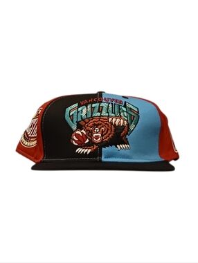 Vintage 90's NBA Starter Vancouver Grizzlies Colorblock Snapback Hat